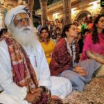 Kangana Ranaut Instagram - The power of meditation: Kangana with Sadhguru ji and Juhi ji at Kashi Vishwanath in Varanasi.
