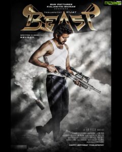 Kathir Instagram - #Beast 🔥 in the wild #thalapathy 
Happy Birthday @nelsondilipkumar na 
Best wishes team @sunpictures @anirudhofficial @jagadishbliss @gopiprasannaa