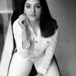 Mehrene Kaur Pirzada Instagram - I am the sole author of the dictionary that defines me. ✌️ Outfit @eclat_bangalore Earrings @izaarajewellery 📸 @kiransaphotography Styling @officialanahita 💄 @makeupbywanshazia