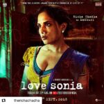 Mrunal Thakur Instagram - #Repost @therichachadha (@get_repost) ・・・ SHOW ME SOME LOVE! . . . . . . . Meet Madhuri. She will write Sonia’s story #AgainstAllOdds. . . . . Love, Richa #LoveSonia Trailer out tomorrow! #TabrezNoorani @mrunalofficial2016 @bajpayee.manoj @rajkummar_rao @freidapinto @_adilhussain @saietamhankar @anupampkher #DavidWomark @man_on_ledge @shalinithackeray @gautambthakker @superyapper @samraajtalkies @zeestudioofficial @lovesoniamovie