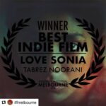 Mrunal Thakur Instagram - #Repost @iffmelbourne (@get_repost) ・・・ Congratulations to the team of @lovesoniamovie and #TabrezNoorani for winning the award for Best Indie Film! @freidapinto @mrunalofficial2016 @therichachadha @bajpayee.manoj @rajkummar_rao #WestpacIFFMAwards BRAVOO! #iffm2018 Melbourne, Victoria, Australia