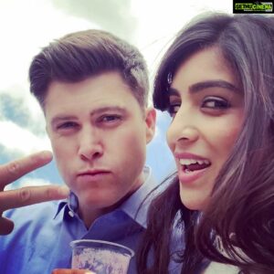 Pallavi Sharda Instagram - One of the few pictures I have #BTS with the very funny @colinjost - the co star with a very punchable face. #TomandJerry in Aussie cinemas now 🎈🌟

Hope everyone in Australia is relishing being able to see @tomandjerry in the cinemas... it’s an experience I miss dearly.