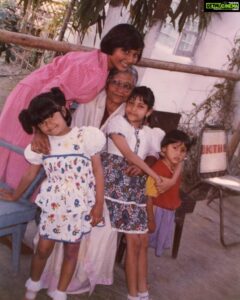 Panchi Bora Instagram - Down the memory lane!! #Aita #fourgranddaughters