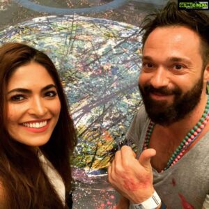 Parvathy Omanakuttan Instagram - Walking through the largest painting in the world and understanding the story and vision behind this masterpiece by @sachajafri was enthralling. 
The painting inspired by Humanity and with what’s going on in the world currently is a mere glimpse. This huge painting will be cut into 90 pieces and auctioned at the world’s largest online platform and the art connoisseurs can keep a piece of history to be inspired for generations. 
It was amazing to walk over the painting trying to gauge each detail. There is artwork by kids from across the world that is a part of this piece too. What an experience! 
P.S. Even Panorama mode couldn’t do justice to the entire painting. It’s something to see with your own eyes and feel with your senses. 😇🌍 #humanityinspired #dubaidiaries #atlantisdubai