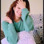 Pranitha Subhash Instagram – The best version of me is when I’m in my sweatshirt 💯🧿
