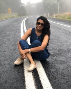 Priya Bhavani Shankar Instagram - En route forest 🌳 #mistymornings #forestwalks nadutheruku vandha moment😝