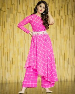 Surabhi Instagram - Woke up like this!!! 💗pinky promise 🤙
💖Styled by @officialanahita💃: @surabhi.gandhi 
📸: @charanpallatiphotography

#surbhi #surabhi #pink #pinkdress #pinkstagram