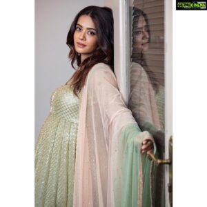 Surveen Chawla Instagram - Feeling pretty 🌸 in @bhumikagrover  Earrings @curiocottagejewelry  Ring @mahesh_notandass  STYLED by : @leepakshiellawadi MAKE UP @harryrajput64 HAIR : @shefali_hairstylist.81 📸 @rajeshgopinath_clicks