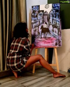 Tejaswi Madivada Instagram - Quote this painting, ill tell you exactly what I felt later.
