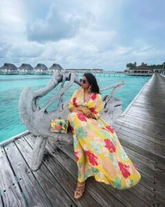 Vidyulekha Raman Instagram - There are plenty of fish in the sea, but I’m a mermaid 🧜‍♀️🌸🌺

📸 - @lowcarb.india

#maldives #honeymoon