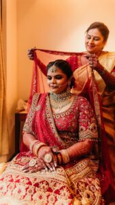 Vidyulekha Raman Instagram - We were super thrilled to deck up gorgeous @vidyuraman for her Sindhi wedding ❤️
