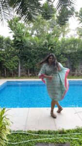 Vidyulekha Raman Instagram - When you dip into the pool after ages! 💦🏊🏻‍♀️
#swimmingpool #waterbaby