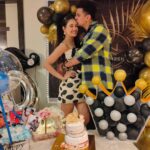 Yuvika Chaudhary Instagram - Whenever I’m having a bad day, I know that I can count on your love and affection to cheer me up. You make me feel special every day. Today, I want to take the opportunity to make you feel extra special.“Happy birthday to the most kind-hearted and thoughtful husband alive. Loving you is always easy. “You have shown me what it means to have the perfect marriage. Happy birthday to the best, most understanding and loving husband on earth! Love you to the moon and back. @princenarula ❤️ and thank you team @decorbytq @stylebysugandhasood @the_bakingbits