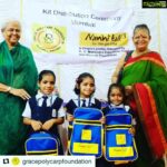 Amrita Arora Instagram - #Repost @gracepolycarpfoundation with @get_repost ・・・ Today the #gracepolycarpfoundation kickstarted the work of providing educational support to 600 under-privileged girls in schools across Mumbai. We are proud to have @nanhikali and @naandi_foundation, implement the vision of the foundation. Today saw a simple and sweet kit distribution ceremony at a municipal school in Mumbai. It was touching to see such bright eyed children taking an active part in musical skits. We hope that Grace Polycarp is looking down upon us and giving her blessings! @joycearora @simplytheblues