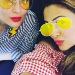 Amrita Arora Instagram - ✈️ #thepinkandtheredofit💋💋💄💄🕶🕶
