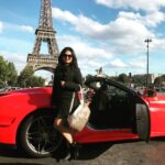 Amulya Instagram - #Paris #FerrariRide #friends #love #traveldaires2018 ❤️ Pic courtesy - @jagdish_rc