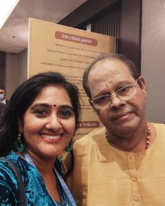 Anju Aravind Instagram - With innachan... Recollecting swarnakaduva movie