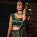 Aparna Vinod Instagram - 🦚 Photography:@niranjan__hegde Outfit:@indrasdesigns Muse:@aparna_vinod MUA:@makeup_by_mariyaaa Hair:@artist____jr_ Associate:@tomariasfocus Assistant:@rahul.s.menon Jewellery:@brides_of_khair #green #greenlehenga #lehanga #ethnicwear #ootd #aparna #aparnavinod #malayalam #designerlehenga #kerala #traditional #traditionalwear #happybirthday #birthday #emerald #actorslife #photoshoot #bridallehenga #bridalmakeup Cochin, Kerala