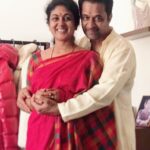 Arjun Sarja Instagram - How lucky am I to have this beautiful lady?? Have a loving day sweeeetz. GOD BLESS