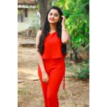 Arthana Binu Instagram - All in red Styled by Jinju baby for sema's press meet❤ . . . . . PC : @karthikakphotography 📸