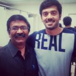 Ashwin Kakumanu Instagram - With the show producer Mr.selvakumar..