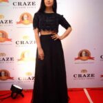 Avika Gor Instagram - You Inspire me my friend! With @milindchandwani 🐒 At @dpiff_official #dadasahebphalkeawards #south 20.09.2019 #outfit by @archithanarayanamofficial #hairstylist : Vijay Kanth #styled by @sandhya__sabbavarapu N convention, Madhapur