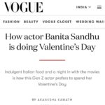 Banita Sandhu Instagram - valentine’s day with @vogueindia 💌