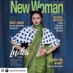 Charmy Kaur Instagram - Auwsum 👌🏻👌🏻 #Repost @puriconnects with @get_repost ・・・ #PcGirl @lekhaprajapati on the cover page of @Newwomenindia #AugustEdition 🤗. #YouGoGirl ✌🏻✌🏻 #coverpage #photoshoot #PicOftheday