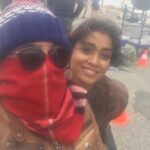 Charmy Kaur Instagram – Freezing to death 🤦🏼‍♀️ wonder how @shriya_saran1109 is surviving without the monkey cap 🤷‍♀️#portugal @purijagannadh #BhavyaCreations #NBK101 #PCfilm #PuriConnects @puriconnects