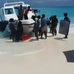 Charmy Kaur Instagram - The sand bank island in Maldives is alive only for few hrs every day .. shot few very exclusive shots from #undipo song there for #iSmartShankar 😁 n this was the tense me 🙈 worried if all of us will sink in the ocean 🙈🙈🙈😂😂😂