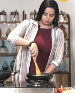 Deepa venkat Instagram - Simple everyday food😊

Araichu Vitta Sambar recipe is now out on @spicemyfood channel's "En Veetu Samayal"

Link in bio:)))

@jfwdigital @binasujit @sanjivsk7 @dipshi_blessy @spicemyfood 

Clothes - @fouress_boutique 
Hair and makeup - @donehairmakeup