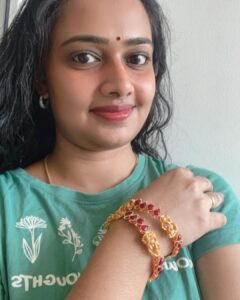 Divya Padmini Instagram - Thank you @maya_mayadeepan and @medhasvi_collection for this beautiful bangles