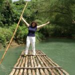 Falguni Rajani Instagram - Bamboo rafting Martha Brae, Trelawny, Jamaica
