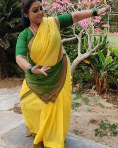 Fathima Babu Instagram - Once upon a time - a classical dancer.  Habits die hard :)