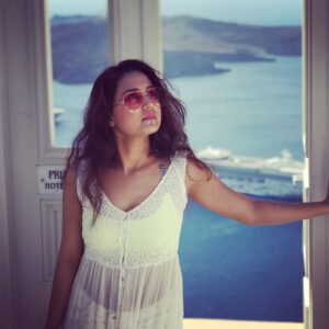 Gajala Instagram - “All we have to decide is,what to do with the time that is given to us” 😉 #keepcalm #gajala #gazala #liveanletlive #keepfocus💯 Thíra, Santorini, Greek Island