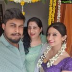 Harshika Poonacha Instagram - And the glow continues ❤❤❤ Thankyou to my wonderful family for being there for me ❤ #Housewarming #Harshihousewarming #Anugraha Virajpet, India