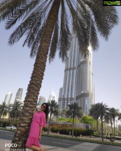 Harshika Poonacha Instagram - Hello @dubai 💗 My @indiapoco photoshoot at the great @burjkhalifa 🤩 Photo credit : @justsarvesh Dubai, United Arab Emirates