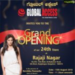 Harshika Poonacha Instagram - ‪See you all tomorrow at #GLOBALACCESS 24th store launch in Rajajinagar ❤️❤️❤️‬ ‪Wish you all Advance Independence Day 🙏 JAI HIND ‬