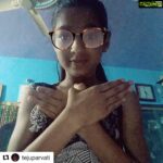 Harshika Poonacha Instagram - Very nice cutie pie 👍👍👍🦋 #Repost @tejuparvati with @get_repost ・・・ I accept #chittechallenge