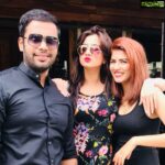 Harshika Poonacha Instagram - Friend for LIFE ❤️❤️❤️ Appuuuu stay the same,Love you to the moon and back 😘😘😘 So glad you did not change after marriage 😘😘😘 @95apoorvarai ❤️ Lucky you got a life partner like @shettyb2v You guys are adorable #MyCraziestFriend #FriendsforLife