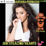 Harshika Poonacha Instagram - Thankyou ❤️ #Repost @troll_raaja with @get_repost ・・・ Too much 🔥 🔥 🔥 🔥 @harshikapoonachaofficial . . #RathaSarathi #troll_raaja Follow @troll_raaja