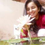 Ishika Singh Instagram – Good morning everyone .. From – me , lotus and Damroo #lotusflower #lotus #damroo #petlover #pawsome