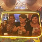 Lakshmi Priyaa Chandramouli Instagram - We did go to school in an auto rickshaw decades ago, together. Now we are posing in a fashionable, dysfunctional one, together. So much has changed in all these years and yet, so much hasn't. #Thankful #friendsforyears #fancyauto #VaPho #nostalgia #growinguptogether #adultingtogether #schoollifememories #moozhgatheshippefriendshipthan Va Pho