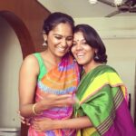 Lakshmi Priyaa Chandramouli Instagram – Fraaaaandship! #partnerincrime #friendswhocooktogethersticktogether #festivaldays #playinghosts #playingdressup #laughoutloud
