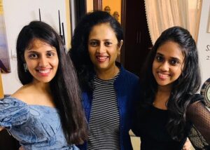 Lakshmy Ramakrishnan Instagram - Missing Shreeya & Sru so much, both fell sick & with Grace of God recovered 🙏Never been away from Shreeya for so long, she was home once in 3 months, reminded of parents! Amma used to call every night to make sure we r home, (cooked up stories to manage ) we were back in India & was middle aged😂