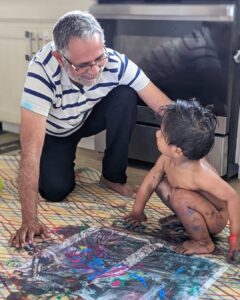Lakshmy Ramakrishnan Instagram - Happy Easter everyone , our boys are busy painting❤️