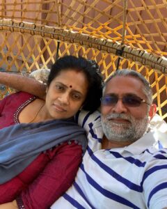 Lakshmy Ramakrishnan Instagram - Different routine altogether, relaxing, but want to complete my book😍