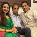 Madhoo Instagram - Appa happy birthday ❤️❤️❤️❤️