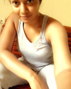 Madhumila Instagram - Sweat and the sun is the best shimmer😍..... after effects of gym😜#gym #gymtime #makethefatcry #sweattoshine