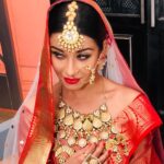 Madhuurima Instagram - Haha this is like kitnebaar mei banungi bride in #Divyadrishti @muktadhond @starplus @shivanishirali outfits @manasimanojofficial jewellery. Love my each look. #nyrabanerjee #gratitude #love #bollywood #supernatural #hit #dishapatani #shotoniphone